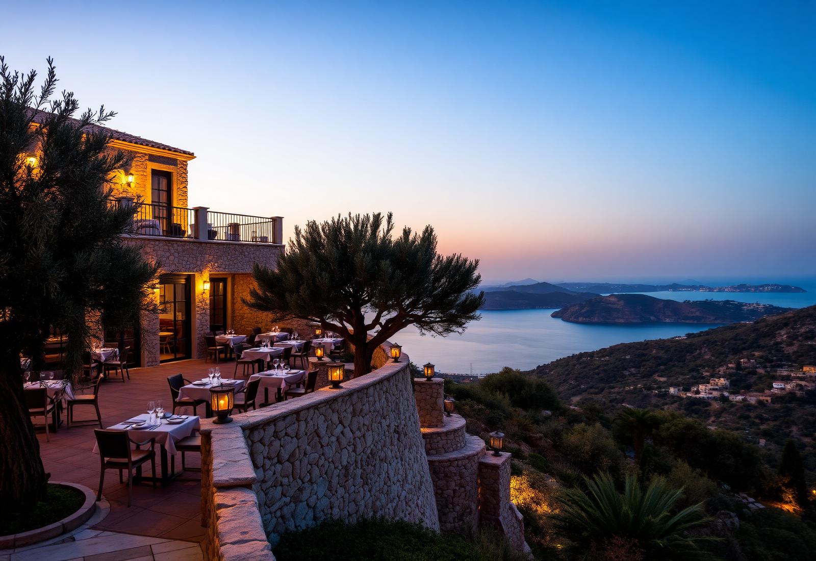 Bohali exterior at twilight