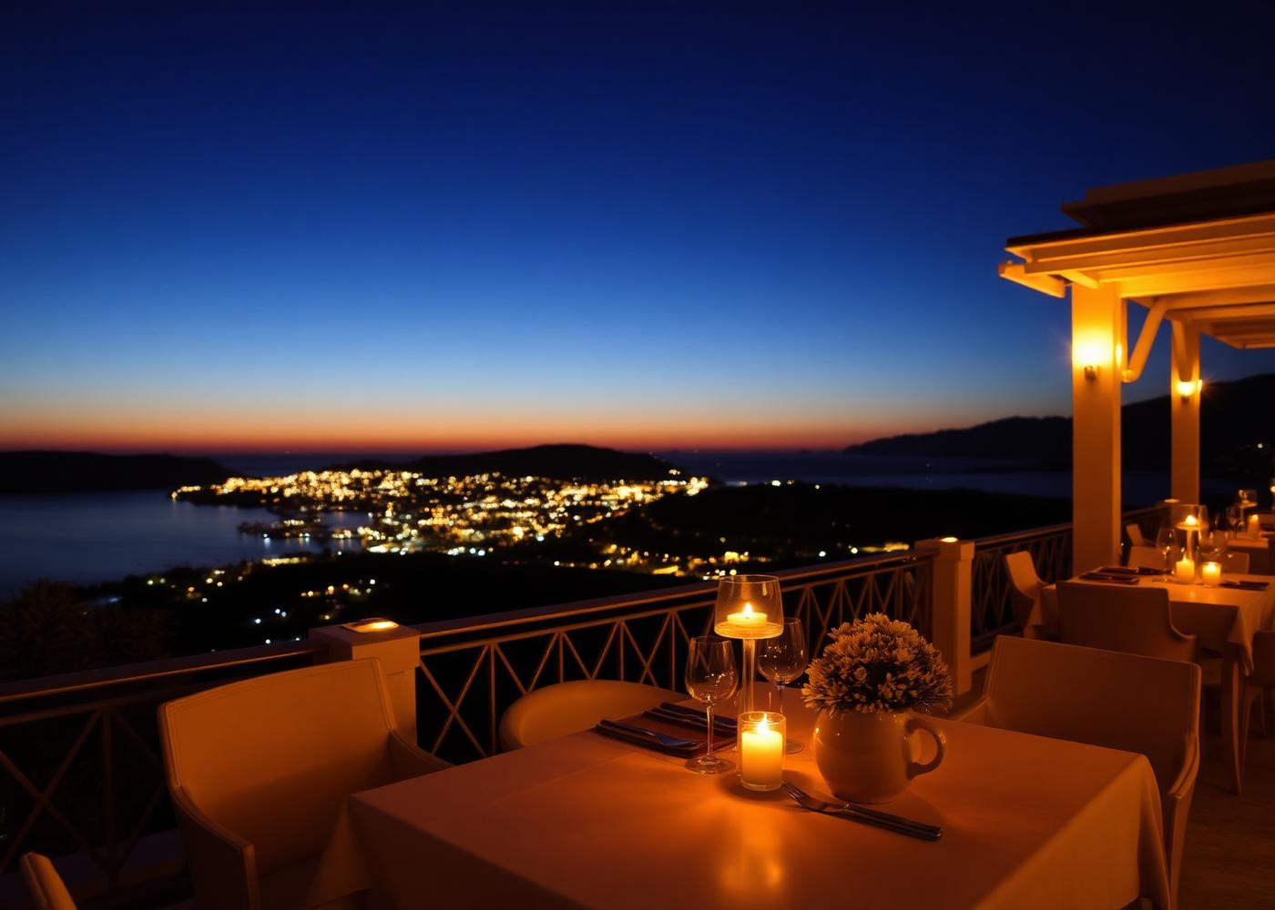 Night atmosphere at Oro terrace